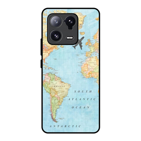 Travel Map Glossy Case for Mi 13 Pro