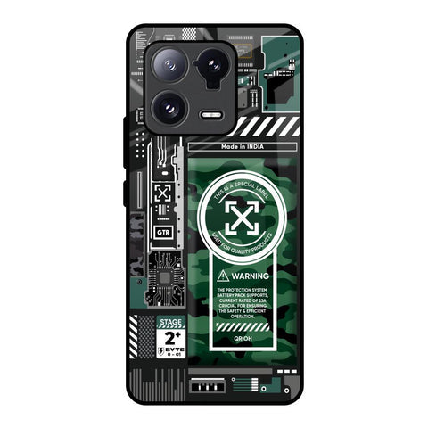Green Camo Circuit Glossy Case for Mi 13 Pro