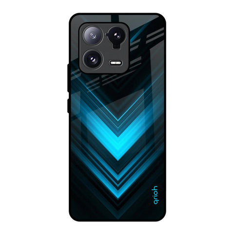 Vertical Blue Arrow Glossy Case For Mi 13 Pro
