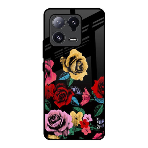 Floral Decorative Glossy Case For Mi 13 Pro