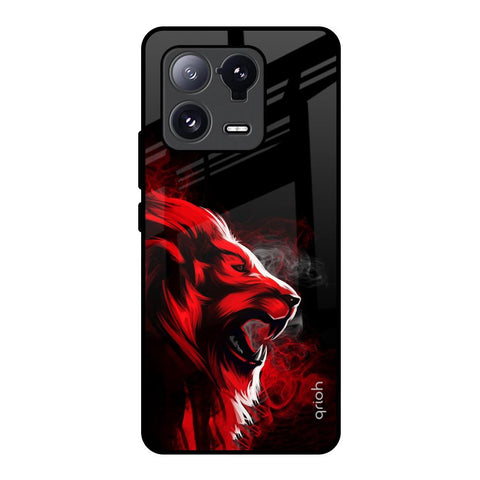 Red Angry Lion Glossy Case for Mi 13 Pro