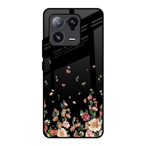 Floating Floral Print Glossy Case for Mi 13 Pro