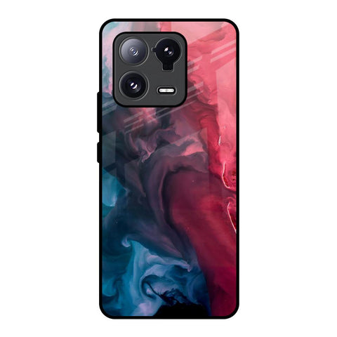 Blue & Red Smoke Glossy Case for Mi 13 Pro