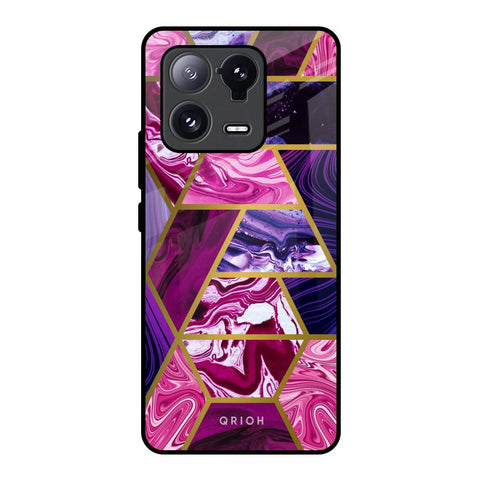 Electroplated Geometric Marble Glossy Case for Mi 13 Pro