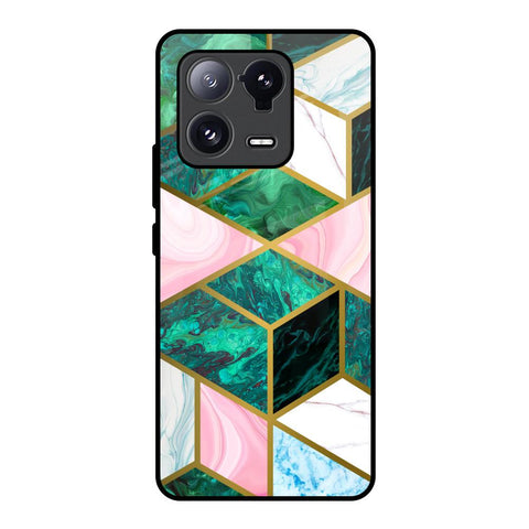Seamless Green Marble Glossy Case for Mi 13 Pro