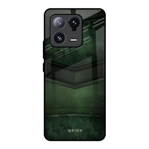Green Leather Glossy Case for Mi 13 Pro