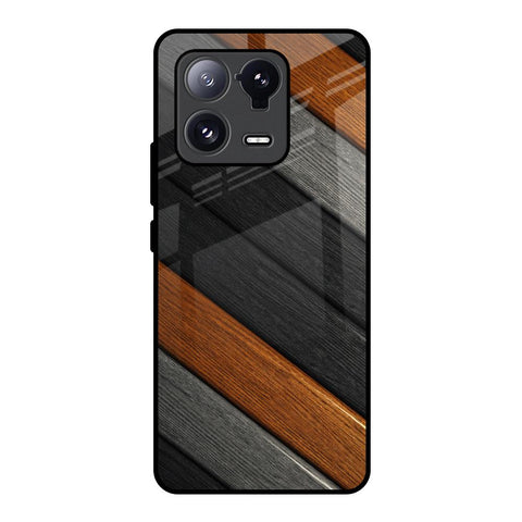 Tri Color Wood Glossy Case for Mi 13 Pro