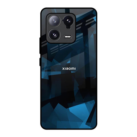 Polygonal Blue Box Glossy Case For Mi 13 Pro