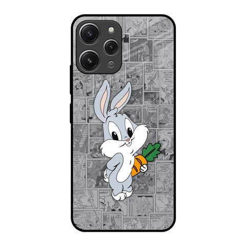 Cute Baby Bunny Glossy Case for Redmi 12