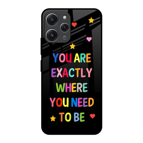 Magical Words Glossy Case for Redmi 12