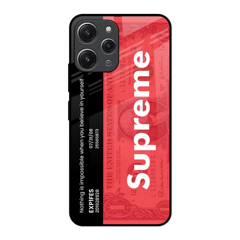 Supreme Ticket Glossy Case for Redmi 12