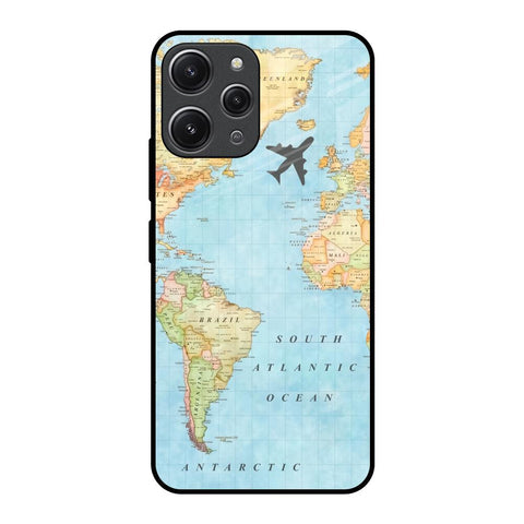 Travel Map Glossy Case for Redmi 12