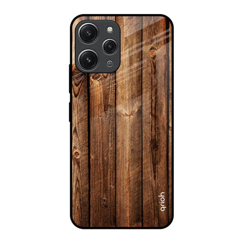 Timber Printed Glossy Case for Redmi 12