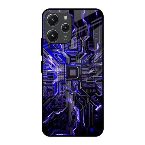 Techno Color Pattern Glossy Case For Redmi 12