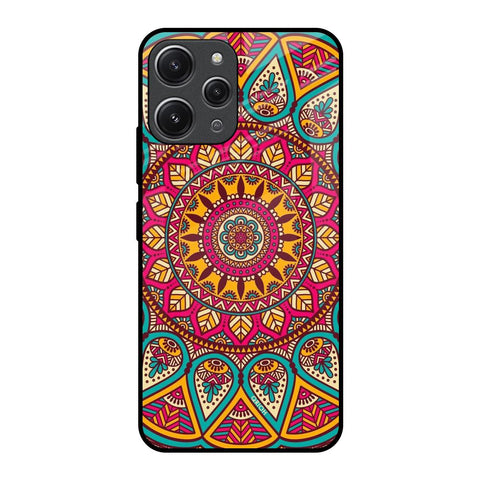 Elegant Mandala Glossy Case for Redmi 12