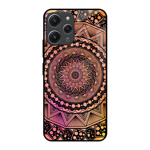 Floral Mandala Glossy Case for Redmi 12