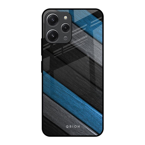 Multicolor Wooden Effect Glossy Case for Redmi 12