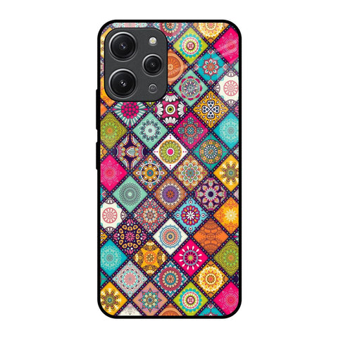 Multicolor Mandala Glossy Case for Redmi 12