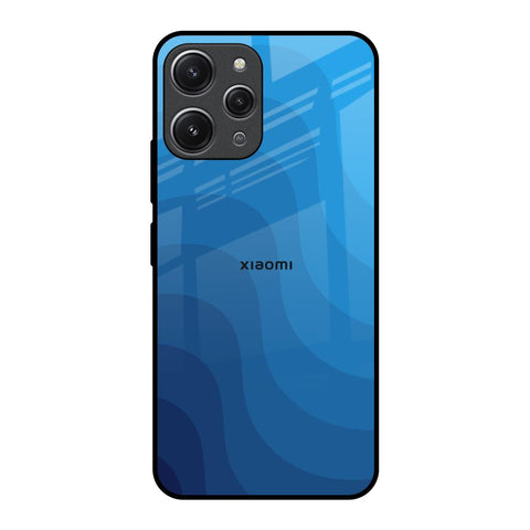 Blue Wave Abstract Glossy Case for Redmi 12