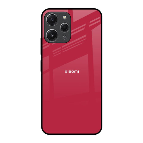Solo Maroon Glossy case for Redmi 12