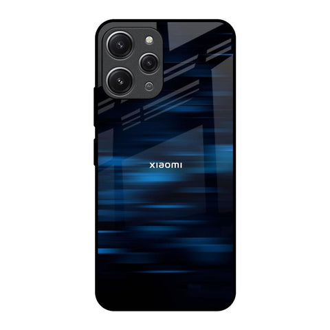 Blue Rough Abstract Glossy Case for Redmi 12