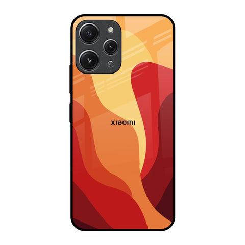 Magma Color Pattern Glossy Case for Redmi 12
