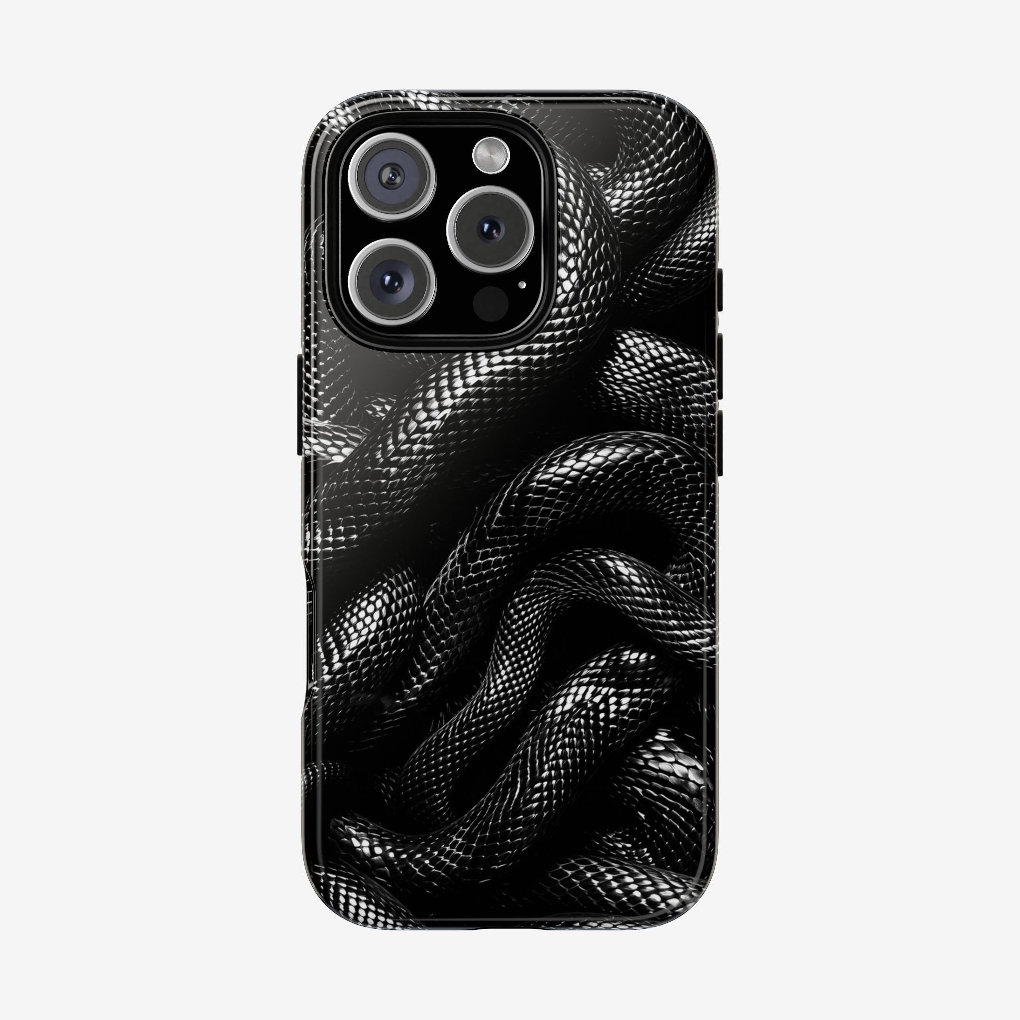 Black Snakes Premium Tough Shining Phone Case (Double Layer) Available For All iPhone Models