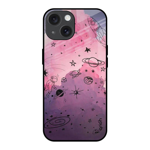 Space Doodles Glossy Case for iPhone 15