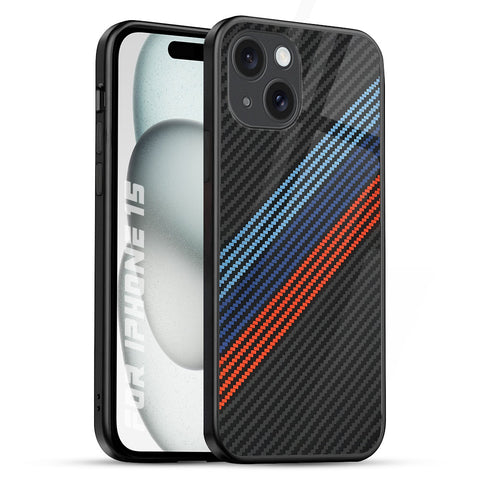Carbon Inspired Glossy Case for iPhone 15