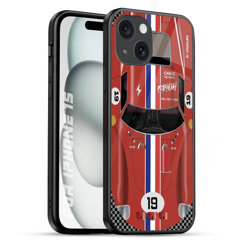 Racing Vintage Glossy Case for iPhone 15