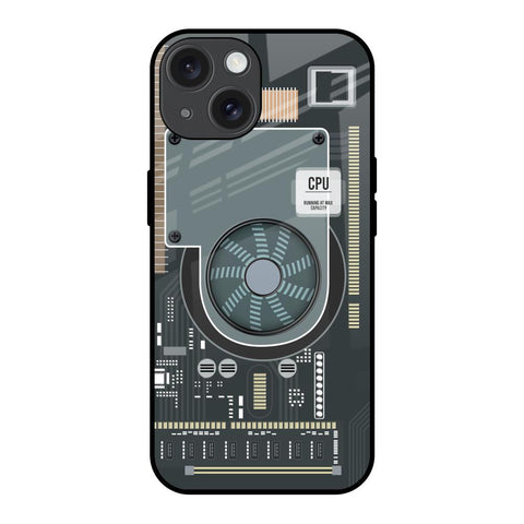 Motherboard Circuit Glossy Case for iPhone 15