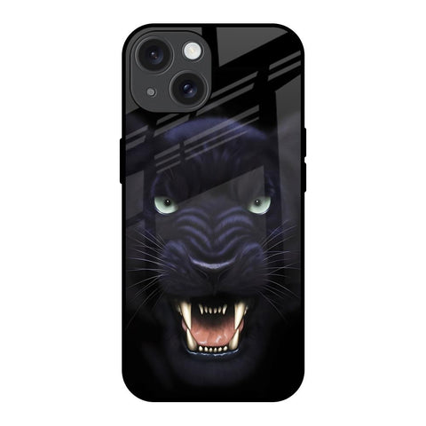 Angry Black Leopard Glossy Case for iPhone 15