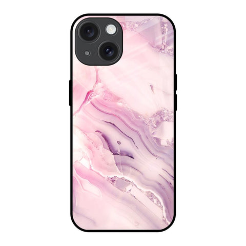 Diamond Pink Gradient Glossy Case For iPhone 15