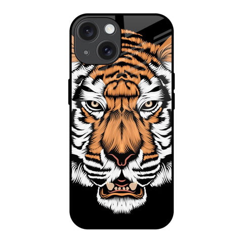 Angry Tiger Glossy Case For iPhone 15