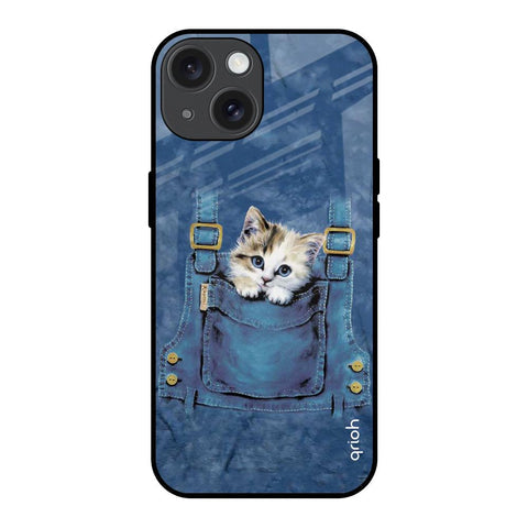 Kitty In Pocket Glossy Case For iPhone 15