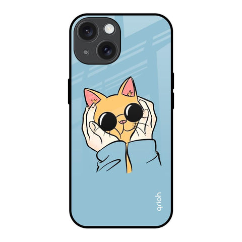 Adorable Cute Kitty Glossy Case For iPhone 15