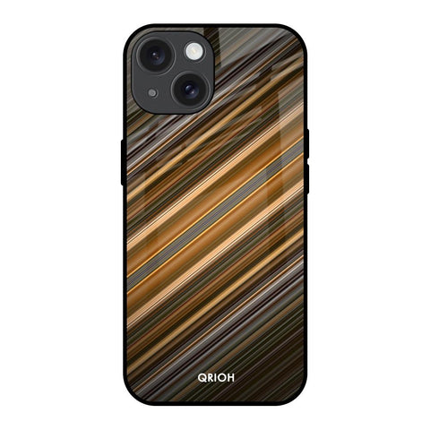 Diagonal Slash Pattern Glossy Case for iPhone 15