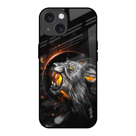 Aggressive Lion Glossy Case for iPhone 15
