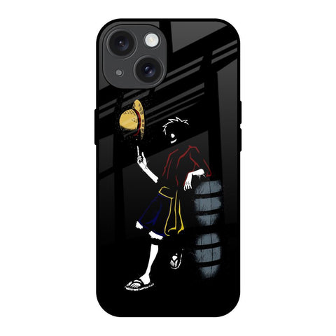 Luffy Line Art Glossy Case for iPhone 15