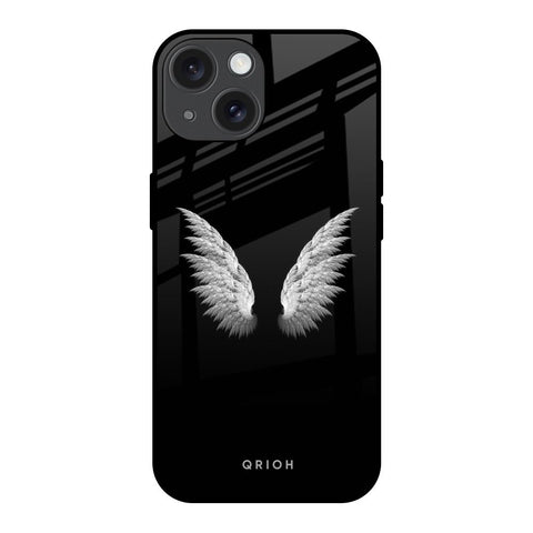 White Angel Wings Glossy Case for iPhone 15