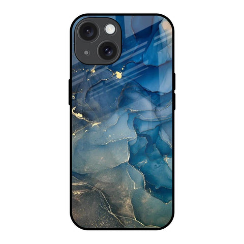 Blue Cool Marble Glossy Case for iPhone 15