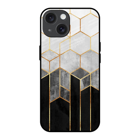 Tricolor Pattern Glossy Case for iPhone 15