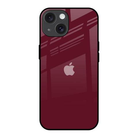 Classic Burgundy Glossy Case for iPhone 15