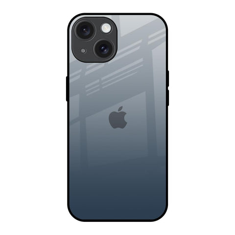 Smokey Grey Color Glossy Case For iPhone 15