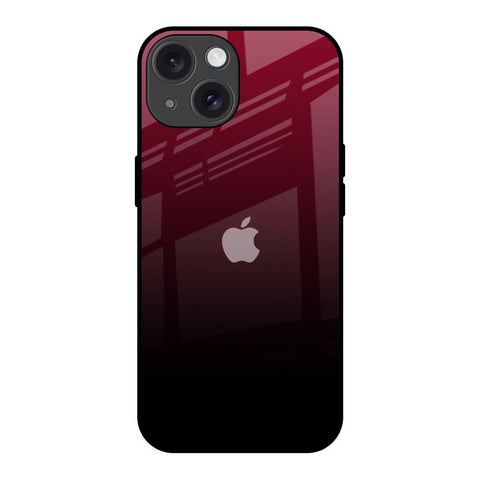 Wine Red Glossy Case For iPhone 15