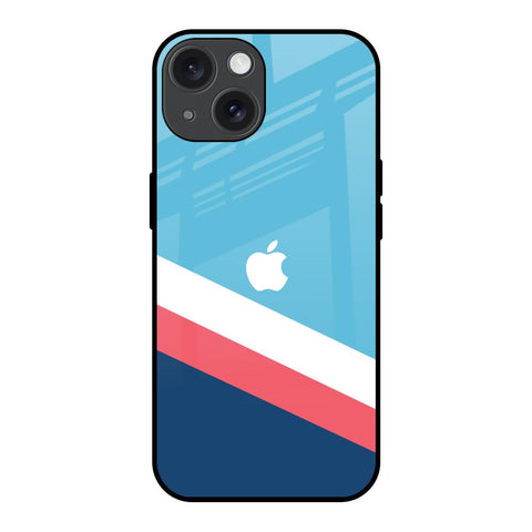 Pink & White Stripes Glossy Case For iPhone 15