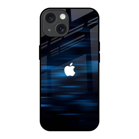 Blue Rough Abstract Glossy Case for iPhone 15