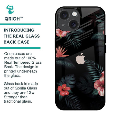 Tropical Art Flower Glossy Case for iPhone 15