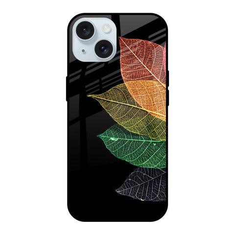 Colorful Leaves Glossy Case for iPhone 15