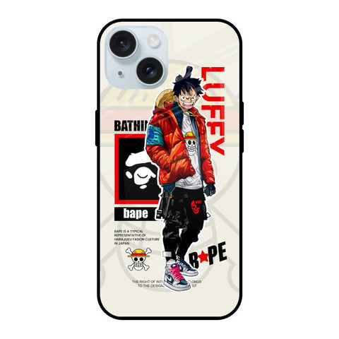 Bape Luffy Glossy Case for iPhone 15
